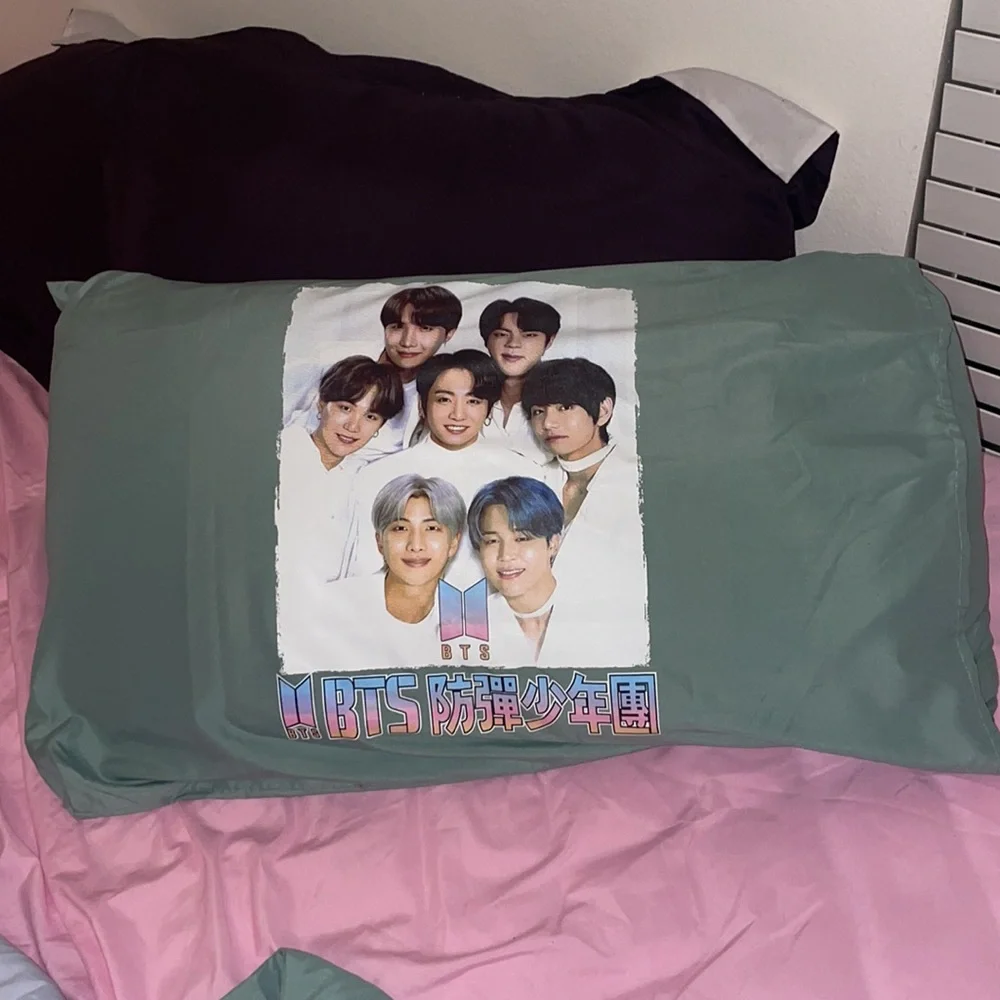 One queen size pillowcase BTS K-pop band